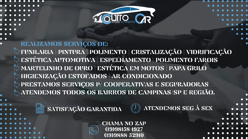 Coutto Car | Funilaria e Pintura | Martelinho de Ouro | Lava Rápido | Polimentos | Vitrificação
