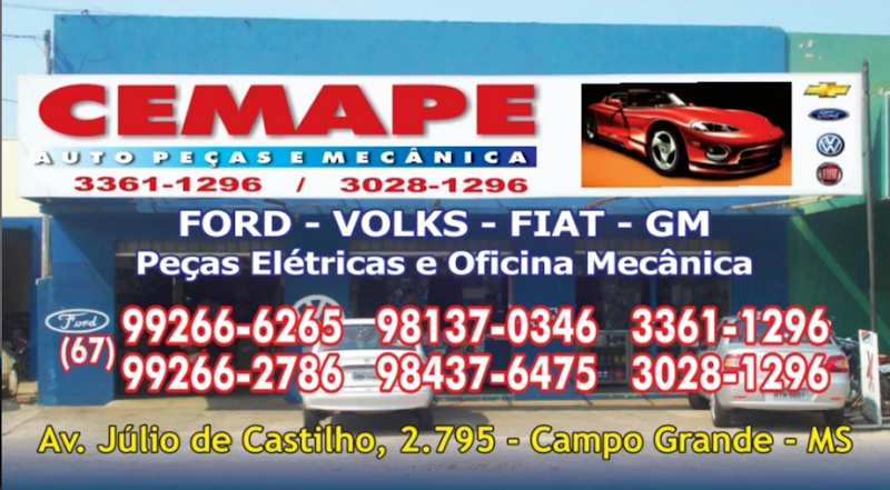 CEMAPE AUTO PEÇAS E MECÂNICA