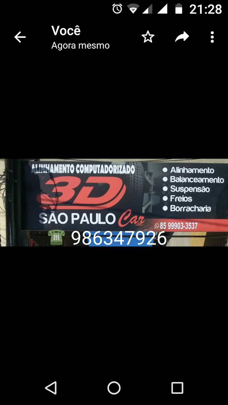 São Paulo car alinhamento 3D