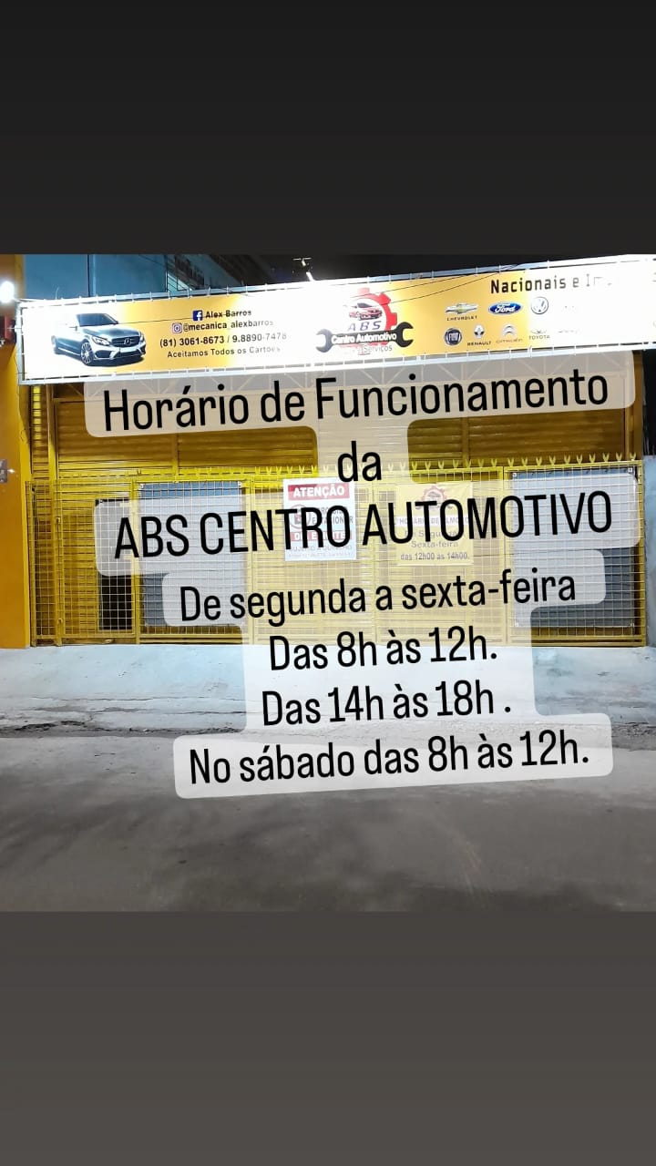 ABS Centro Automotivo Número 216 F no Cordeiro Recife Pe.