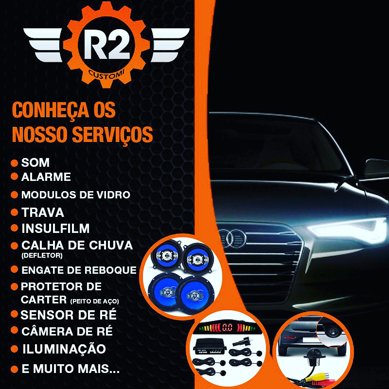 R2 Custumi Som e acessórios automotivos
