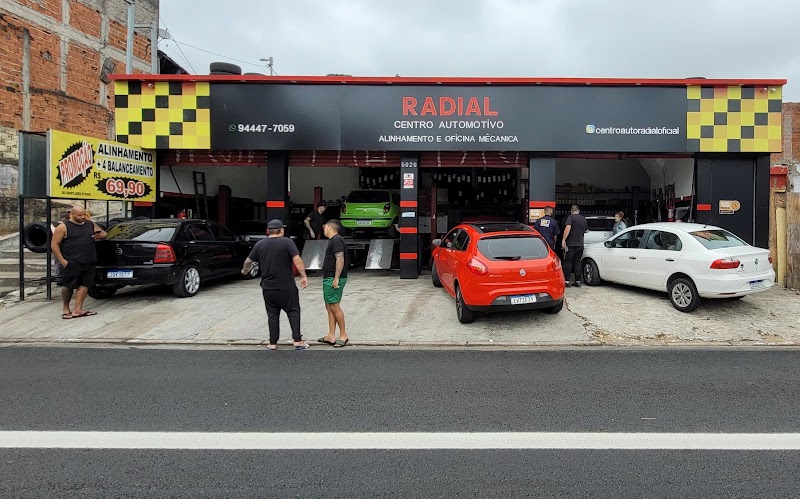 Radial Centro Automotivo.alinhameto, balanceamento, troca de óleo, suspensão, freios, mecânico na zona leste